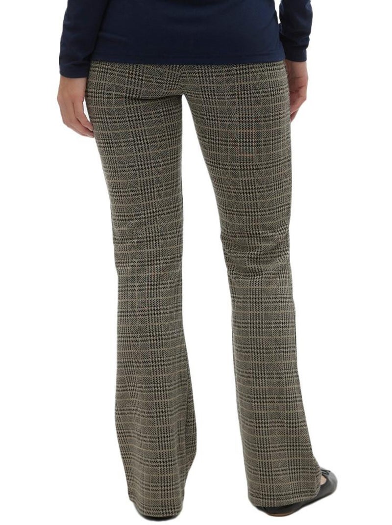 Pantaloni Premaman a Quadri Mamalicious Grigio argentato - Kiabi