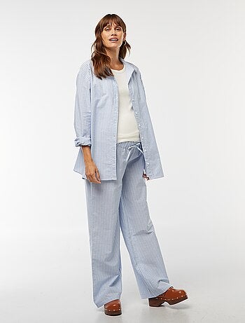 Pantaloni premaman a righe