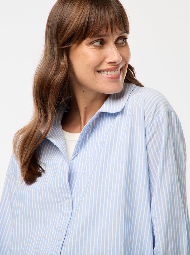 Pantaloni premaman a righe Blu - Kiabi