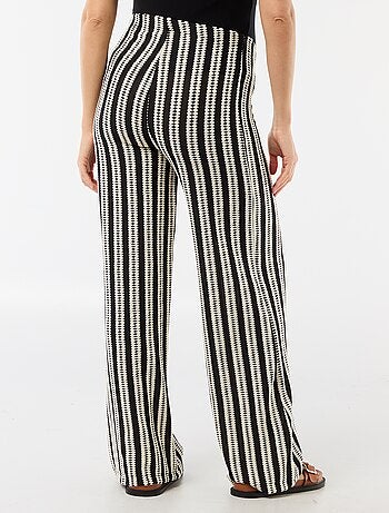 Pantaloni premaman a righe in maglia