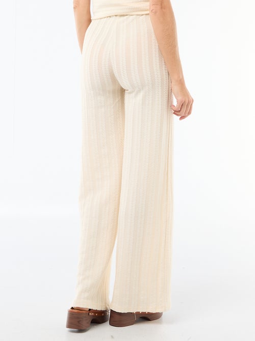 Pantaloni premaman a righe in maglia - Kiabi