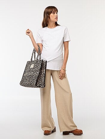 Pantaloni premaman ampi a righe