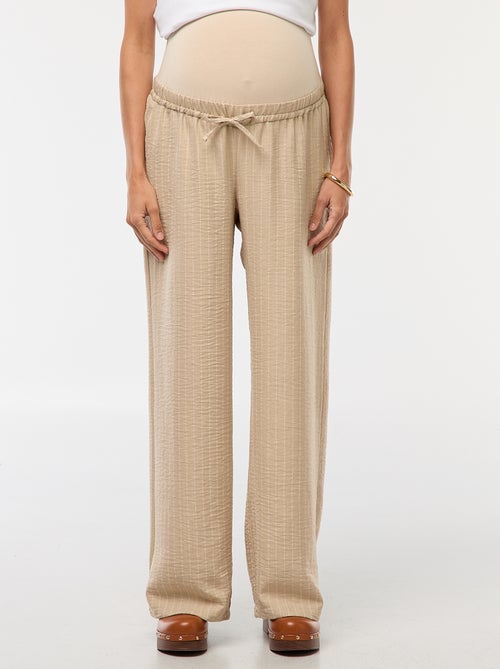 Pantaloni premaman ampi a righe - Kiabi