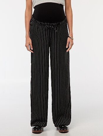 Pantaloni premaman ampi a righe