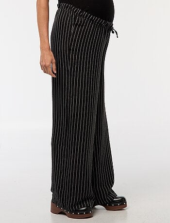 Pantaloni premaman ampi a righe