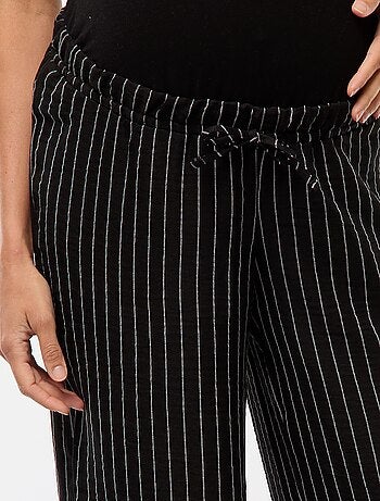 Pantaloni premaman ampi a righe
