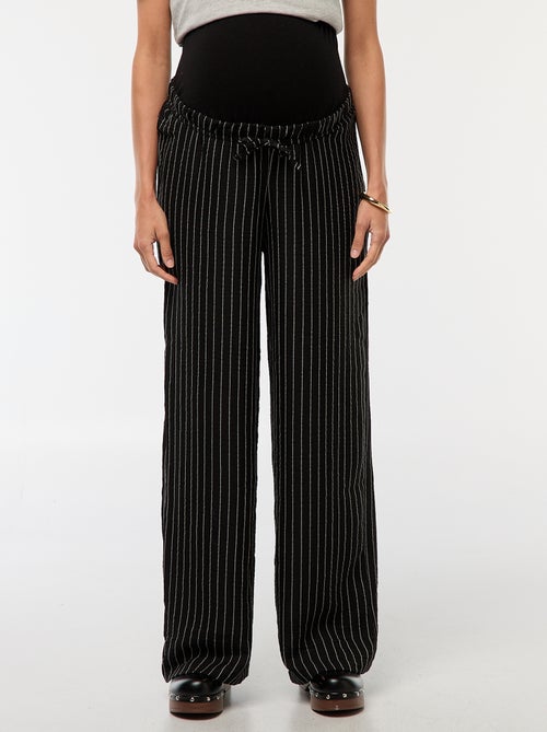 Pantaloni premaman ampi a righe - Kiabi