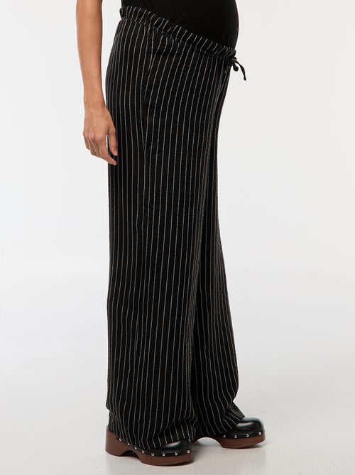 Pantaloni premaman ampi a righe - Kiabi