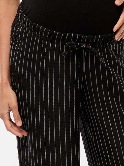 Pantaloni premaman ampi a righe - Kiabi