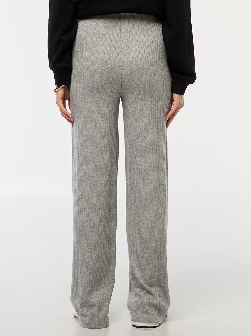 Pantaloni premaman ampi in costina Grigio - Kiabi