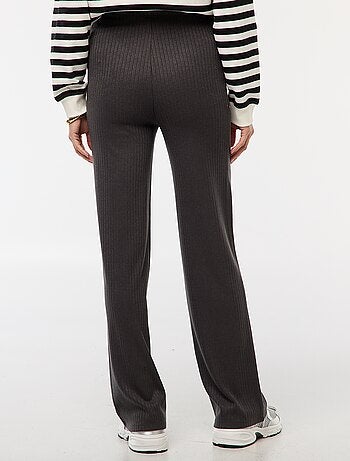Pantaloni premaman ampi in maglia a costine