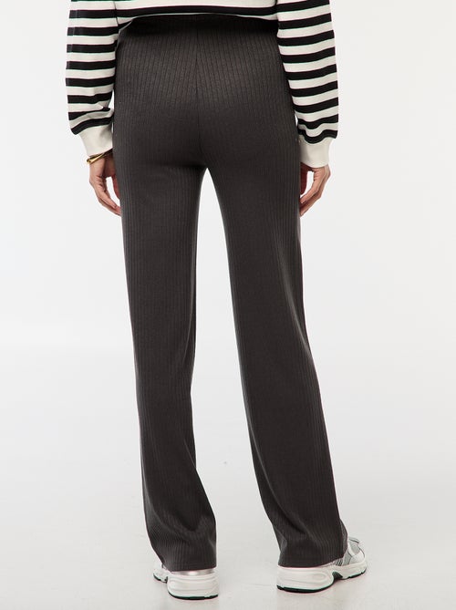 Pantaloni premaman ampi in maglia a costine - Kiabi