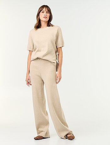Pantaloni premaman ampi in maglia