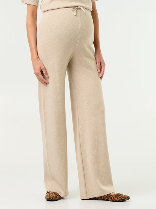 Pantaloni premaman ampi in maglia - Kiabi Pantaloni premaman ampi in maglia - Kiabi