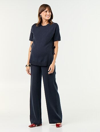Pantaloni premaman ampi in maglia