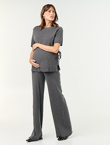 Pantaloni premaman ampi in maglia