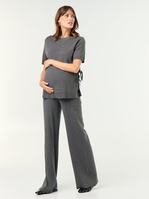 Pantaloni premaman ampi in maglia - Kiabi Pantaloni premaman ampi in maglia - Kiabi