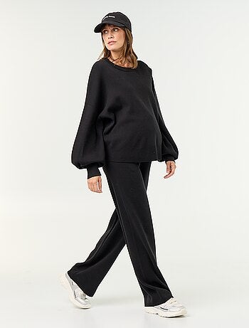 Pantaloni premaman ampi in maglia