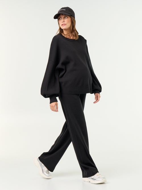Pantaloni premaman ampi in maglia - Kiabi Pantaloni premaman ampi in maglia - Kiabi