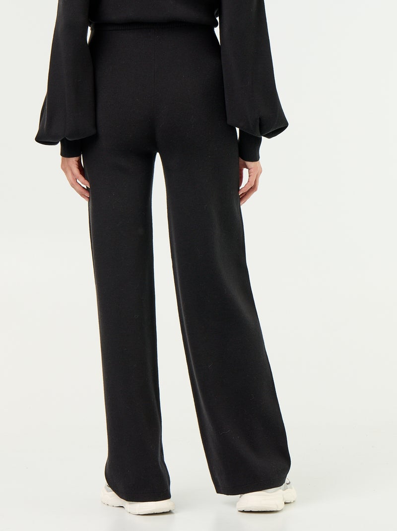 Pantaloni premaman ampi in maglia Nero - Kiabi