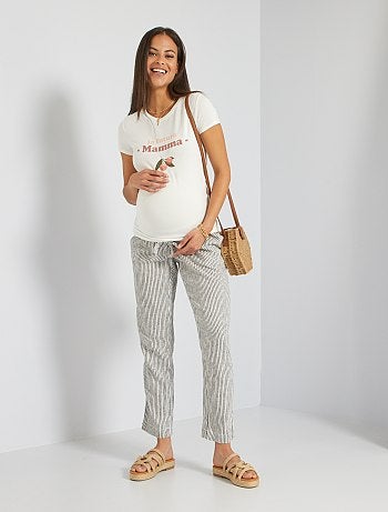 Pantaloni premaman da - beige - Kiabi