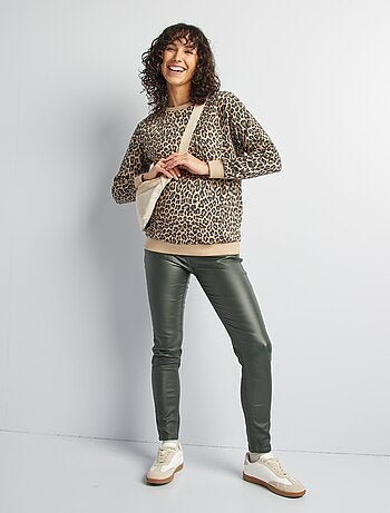 Pantaloni premaman con fascia elasticizzata