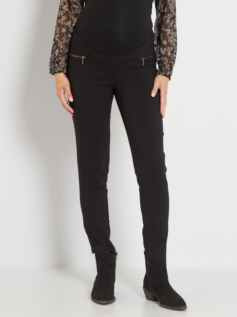 Pantaloni premaman in tessuto bengalina Nero - Kiabi