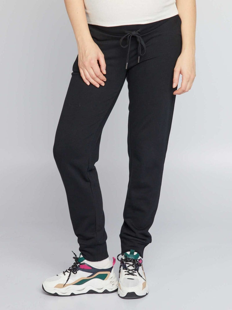 Pantaloni premaman in tessuto felpato NERO Premaman