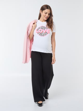 Pantaloni premaman interno in pile