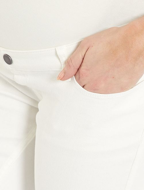 Pantaloni premaman skinny - bianco neve - Kiabi - 25.00€