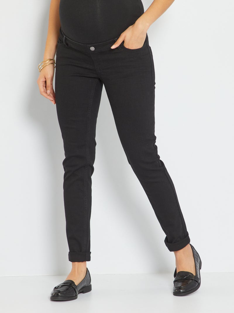 Pantaloni premaman taglio slim L32 NERO - Kiabi