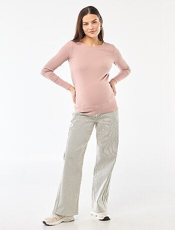 Pantaloni premaman wide leg