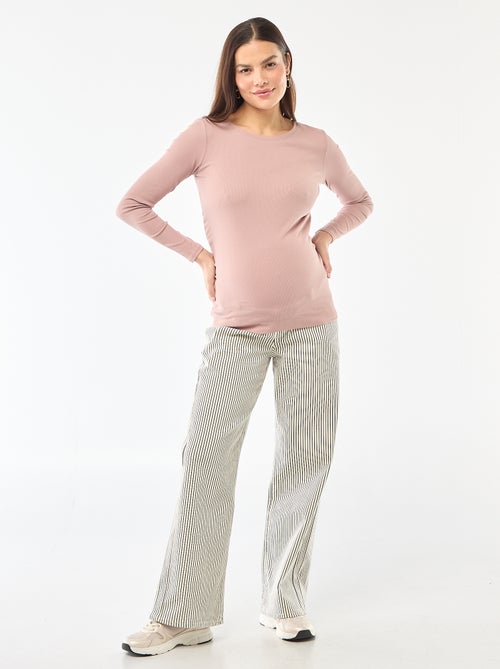 Pantaloni premaman wide leg - Kiabi