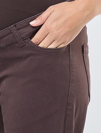 Pantaloni premaman wide leg con stampa leopardata