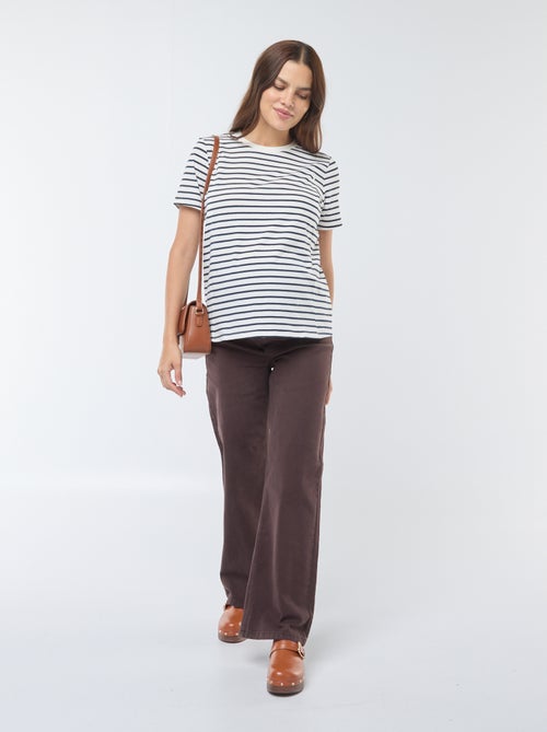 Pantaloni premaman wide leg con stampa leopardata - Kiabi