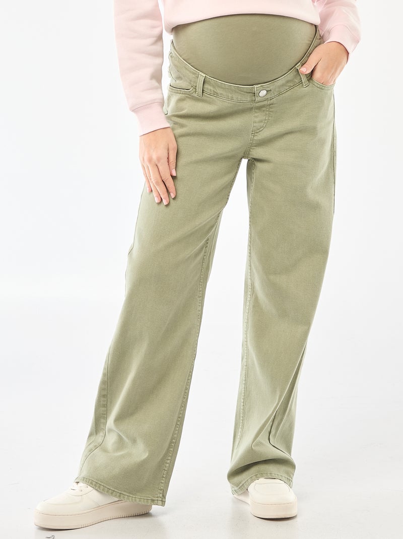 Pantaloni premaman wide leg Verde - Kiabi