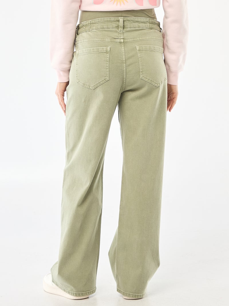 Pantaloni premaman wide leg Verde - Kiabi