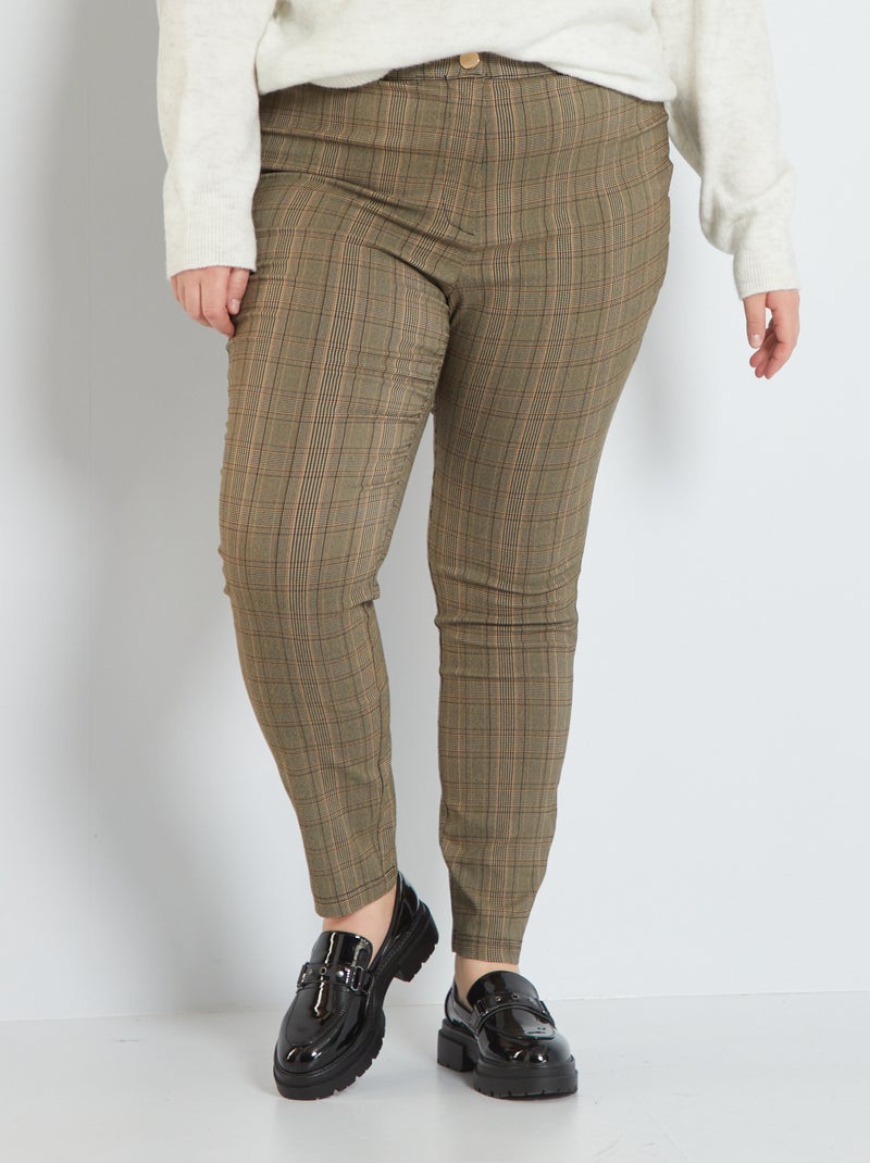 Pantaloni Principe di Galles - Skinny GRIGIO - Kiabi