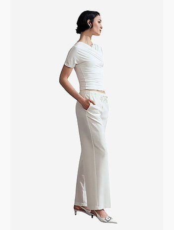 Pantaloni pull-on a gamba ampia dilvin