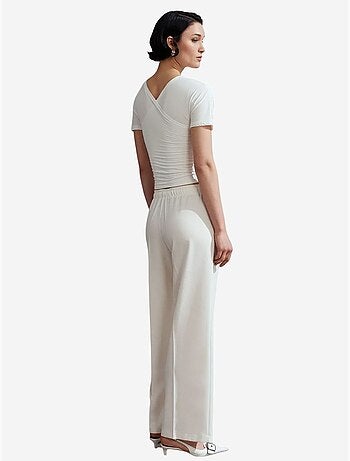 Pantaloni pull-on a gamba ampia dilvin