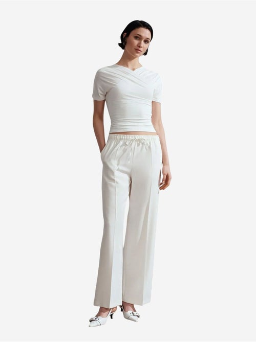 Pantaloni pull-on a gamba ampia dilvin - Kiabi Pantaloni pull-on a gamba ampia dilvin - Kiabi