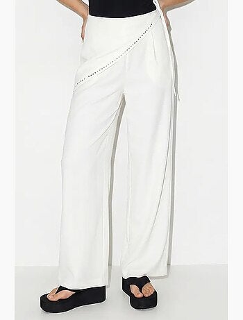 Pantaloni pull-on a gamba ampia lucci