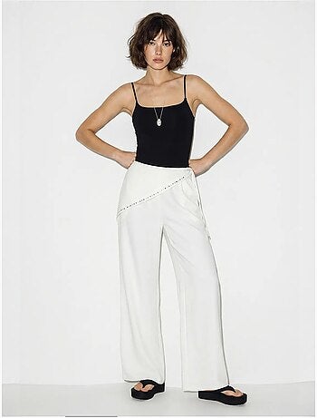 Pantaloni pull-on a gamba ampia lucci