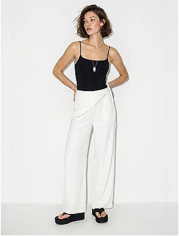 Pantaloni pull-on a gamba ampia lucci