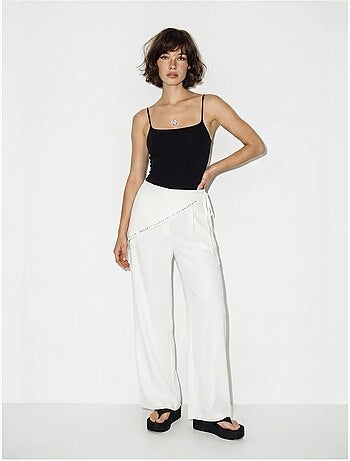 Pantaloni pull-on a gamba ampia lucci