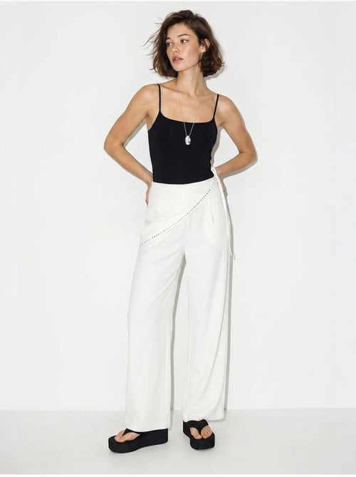 Pantaloni pull-on a gamba ampia lucci - Kiabi Pantaloni pull-on a gamba ampia lucci - Kiabi