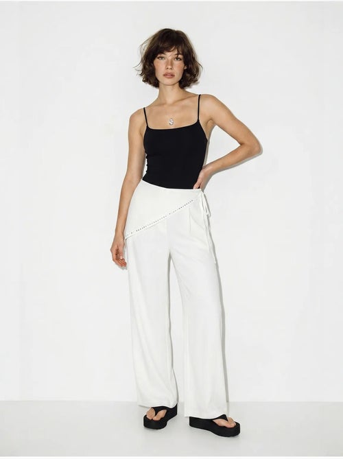 Pantaloni pull-on a gamba ampia lucci - Kiabi Pantaloni pull-on a gamba ampia lucci - Kiabi