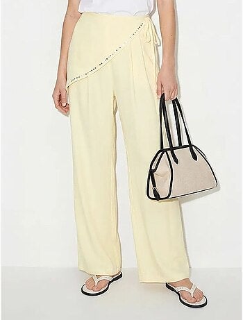 Pantaloni pull-on a gamba ampia lucci
