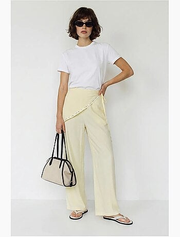 Pantaloni pull-on a gamba ampia lucci
