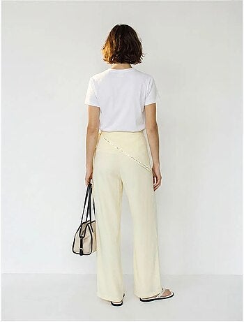 Pantaloni pull-on a gamba ampia lucci